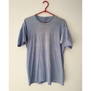 vintage American Apparel blue hypercolor color change cotton tshirt made in USA